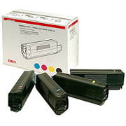 Oki Rainbow Pack Black, Cyan, Magenta, Yellow Toner Cartridges