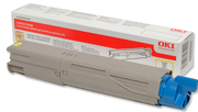 Oki Yellow Toner Cartridge, 2K Yield