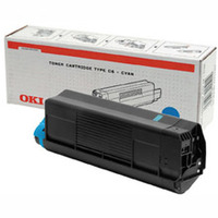 Oki Cyan Toner Cartridge, 6K Yield