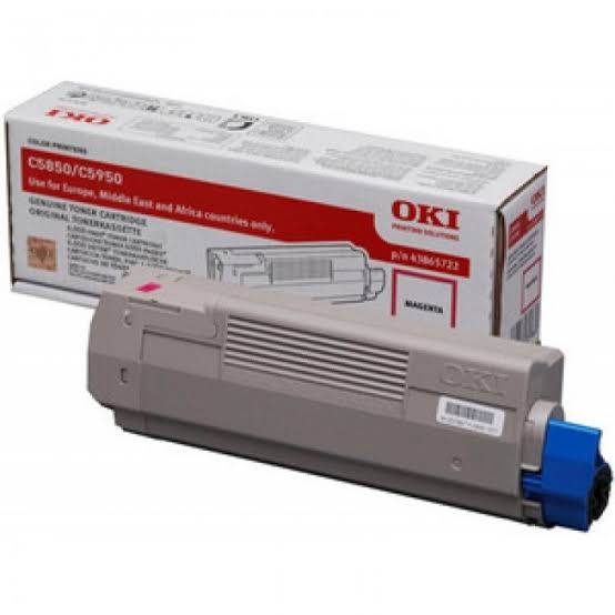 Oki Magenta Toner Cartridge, 6K Yield