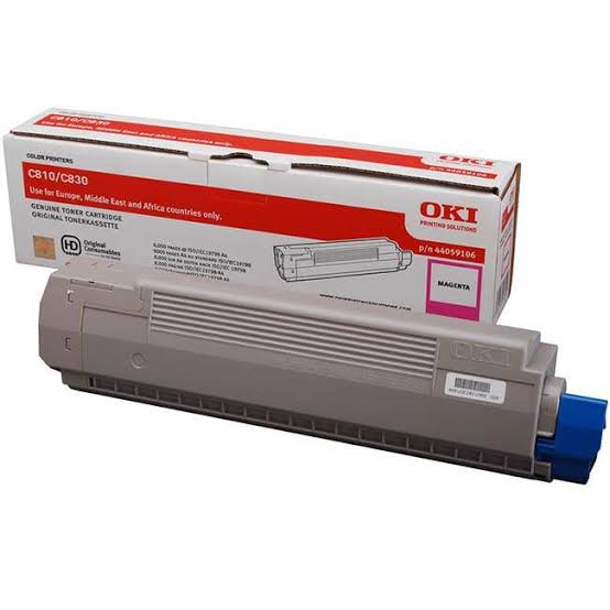 Oki Magenta Laser Toner Cartridge, 8K Yield