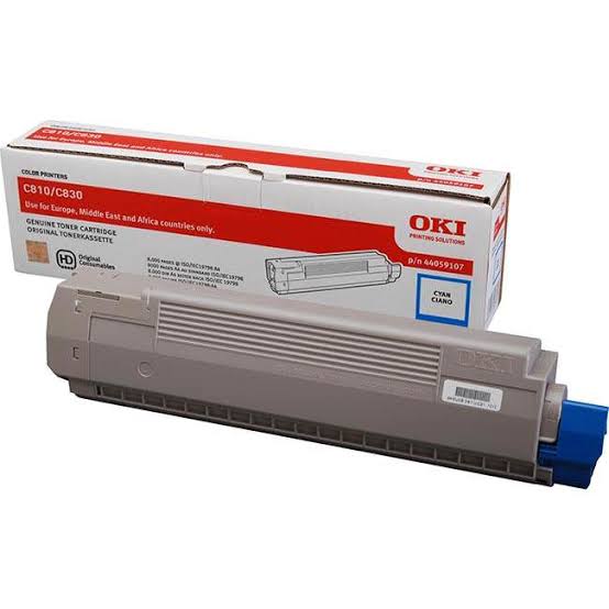 Oki Cyan Laser Toner Cartridge, 8K Yield