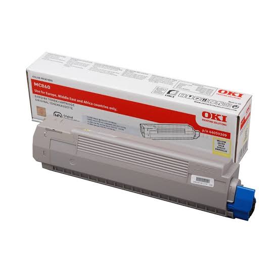 Oki Yellow Toner Cartridge, 10K Yield