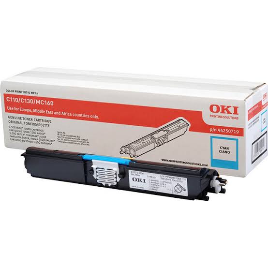 Oki Cyan Laser Toner Cartridge, 1.5K Yield