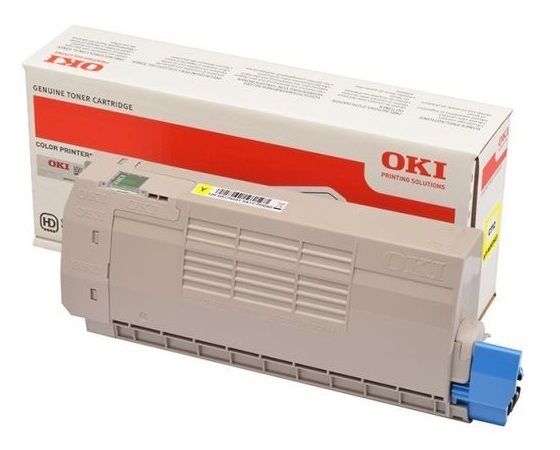 Oki Yellow Toner Cartridge, 7K Page Yield