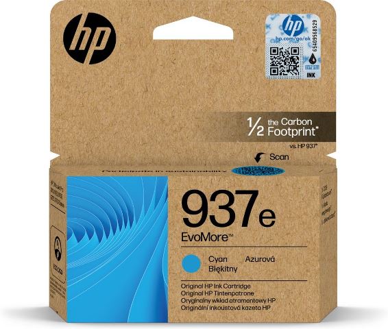 HP 937E High Capacity Cyan Ink Cartridge - 4S6W6NE