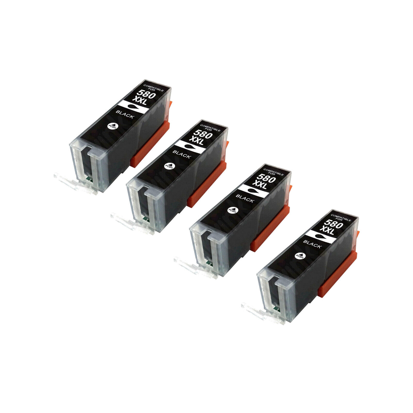 Canon PGI-580XXL 4x Black Ink Cartridges Compatible Extra High Capacity