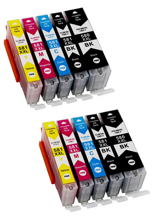 Canon PGI-580XXL CLI-581XXL Multipack Ink Cartridges 2 Compatible Sets