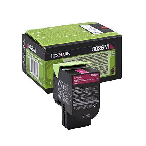 Lexmark 702SM Return Program Magenta Toner Cartridge, 2K Page Yield