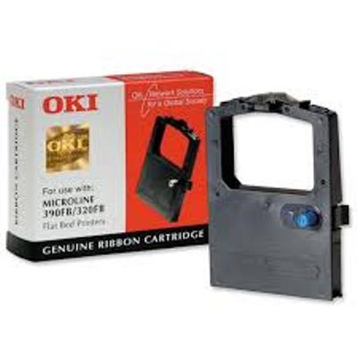 Oki Black Nylon Fabric Printer Ribbon 9002310