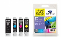 Jet Tec Quad Pack LC-970 Black, Cyan, Magenta, Yellow Ink Cartridges