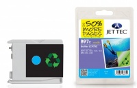 Jet Tec LC-970 Cyan Ink Cartridge, 10ml