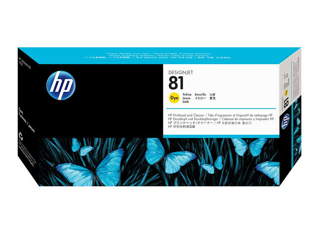 HP 81 Yellow Dye DesignJet Printhead / Printhead Cleaner C4953A
