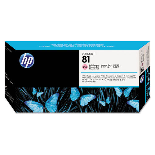 HP 81 Light Magenta Dye DesignJet Printhead / Printhead Cleaner C4955A
