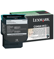 Lexmark C540A1KG Return Program Black Toner Cartridge, 1K Page Yield