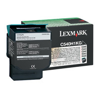 Lexmark C540H1KG High Capacity Return Program Black Toner Cartridge, 2.5K Page Yield