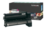 Lexmark C7700MH High Capacity Return Program Magenta Toner Cartridge, 10K Page Yield