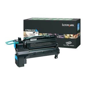 Lexmark C792A1CG Cyan (Return Program) Toner Cartridge, 6K Page Yield