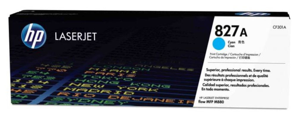 HP 827A Cyan Toner Cartridge CF301A