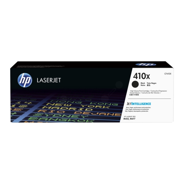 High Capacity Black HP 410X Toner Cartridge, 6.5K Page Yield