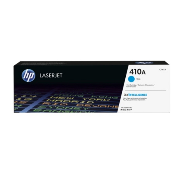 Cyan HP 410A Toner Cartridge, 2.3K Page Yield- CF411A