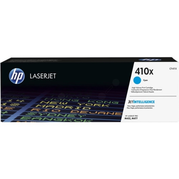 High Capacity Cyan HP 410X Toner Cartridge, 5K Page Yield