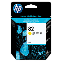 HP Designjet No 82 Yellow Ink Cartridge - CH568, 28ml