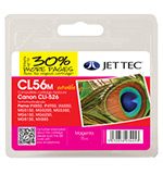Jet Tec CLI-526 Magenta Ink Cartridge, 11ml
