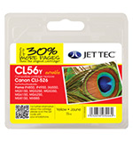 Jet Tec CLI-526 Yellow Ink Cartridge, 11ml