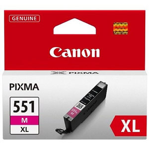 Canon 551XL High Capacity Magenta Ink Cartridge - CLI 551XL M, 11ml