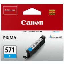 Canon 571 Cyan Ink Cartridge - CLI 571C, 7ml