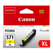 Canon 571XL High Capacity Yellow Ink Cartridge - CLI 571XL Y, 11ml