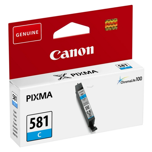 Canon 581 Cyan Ink Cartridge - CLI 581C, 5.6ml
