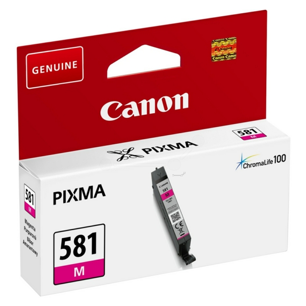 Canon 581 Magenta Ink Cartridge - CLI 581M, 5.6ml