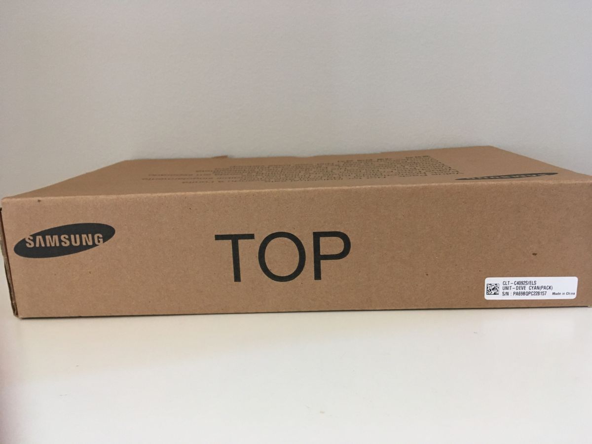 Samsung CLT C4092S Cyan Laser Toner Cartridge in Brown Box, 1K Page Yield