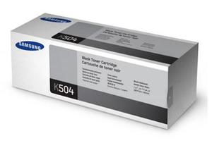 Samsung CLT K504S Black Laser Toner Cartridge, 2.5K Page Yield