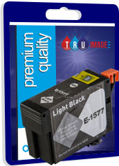 Compatible High Capacity Pigment Light Black XL Ink Cartridge for Epson T1577 - 29.5ml