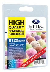 Jet Tec Black, Cyan, Magenta, Yellow Ink Cartridges Multi Pack BK/C/M/Y Ink Cartridges