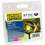 Jet Tec ( Made in the UK) Colour Ink Cartridge for T020401, CMY x 12.5ml