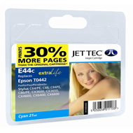 Jet Tec ( Made in the UK) Lightfast Cyan Ink Cartridge for T044240, 21ml