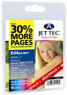 Jet Tec ( Made in the UK) Lightfast Black, Cyan, Magenta, Yellow Ink Cartridges for T044540