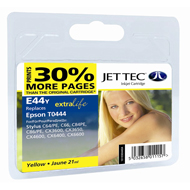 Jet Tec ( Made in the UK) Lightfast Yellow Ink Cartridge for T044440, 21ml