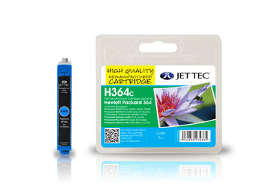 Jettec Replacement Cyan Ink Cartridge (Alternative to HP No 364, CB318E)