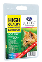 Replacement Black (Alternative to HP 56) and Replacement Colour (Alternative to HP 57) Ink Cartridges Multi Pack