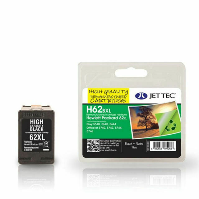 Black 62XL Ink Cartridge for HP C2P05AE Printer Cartridge