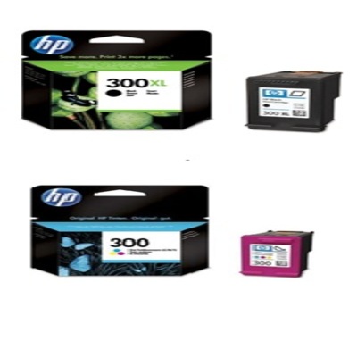 HP 300XL Genuine Black and 300 Tri-Colour Ink Cartridge Pack