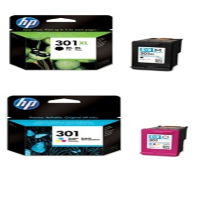 HP 301XL Genuine Black and 301 Tri-Colour Ink Cartridge Pack