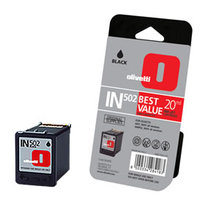 Olivetti IN502 High Yield Black Ink Cartridge, 20ml