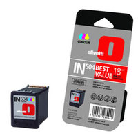 Olivetti IN504 High Yield Colour Ink Cartridge, 18ml