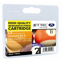 Replacement Black Ink Cartridge (Alternative to Lexmark No 3, 18C1530E)